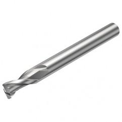 2S221-1200-150-NG H10F 12mm 2 FL Straight Corner Radius Center Cut w/Reduced Cylindrical .3mm/.012 smaller than Cutting Diameter Shank - Makers Industrial Supply