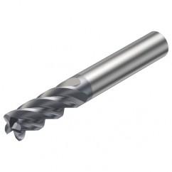 2S340-0800-100-MA 1640 8mm 4 FL Straight Corner Radius Center Cut w/Cylindrical Shank - Makers Industrial Supply