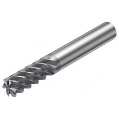 R215.38-20050-AC38L 1620 20mm 8 FL Solid Carbide End Mill - Corner Radius w/Cylindrical Shank - Makers Industrial Supply