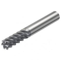 R215.36-16050-AC32L 1620 16mm 6 FL Solid Carbide End Mill - Corner Radius w/Cylindrical Shank - Makers Industrial Supply