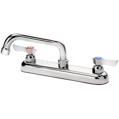 Industrial & Laundry Faucets; Type: Base Mount Faucet; Style: Base Mounted; Design: Base Mounted; Handle Type: Lever; Spout Type: Swing Spout/Nozzle; Mounting Centers: 8; Spout Size: 6; Finish/Coating: Chrome Plated; Type: Base Mount Faucet; Minimum Order