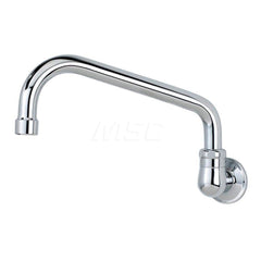 Industrial & Laundry Faucets; Type: Wall Mount Faucet; Style: Wall Mount; Design: Wall Mount; Handle Type: No Handle; Spout Type: Swing Spout/Nozzle; Mounting Centers: Single Hole; Spout Size: 8; Finish/Coating: Chrome Plated Brass; Type: Wall Mount Fauce