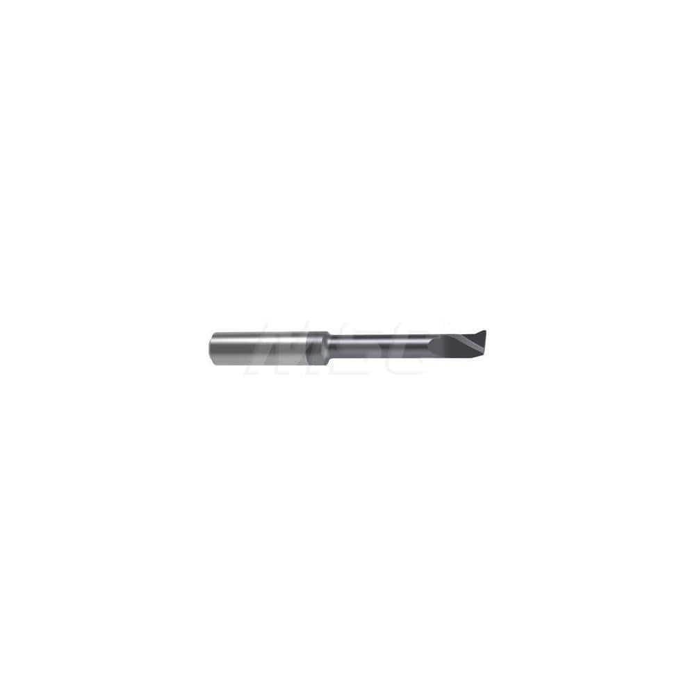 Internal Boring Bar: 0.2756″ Min Bore, 1.8504″ Max Depth, Right Hand Cut, Carbide 2.8346″ OAL, 0.0079″ Corner Radius