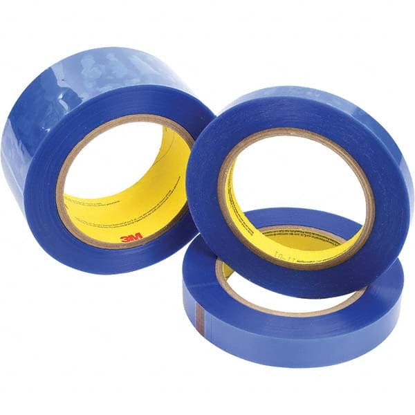 3M - 72 Yd x 1/2" Blue Polyester Film Tape - Makers Industrial Supply