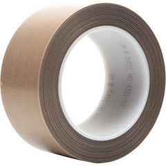 3M - 36 Yd x 3" Brown PTFE Film Tape - Makers Industrial Supply