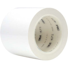 3M - 36 Yd x 48" White Vinyl Film Tape - Makers Industrial Supply