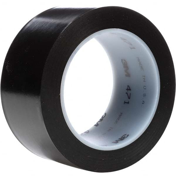 3M - 36 Yd x 48" Black Vinyl Film Tape - Makers Industrial Supply