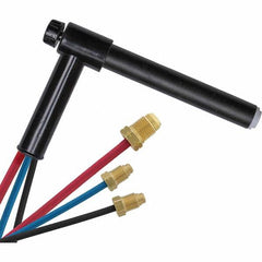 PRO-SOURCE - 250 Amp 12-1/2' Rubber Outfit 22A Water Cooled TIG Welding Torch Kit - Makers Industrial Supply