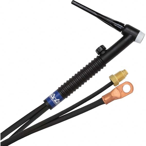 PRO-SOURCE - 150 Amp 25' Rubber Outfit 17FV Air Cooled TIG Welding Torch Kit - Makers Industrial Supply