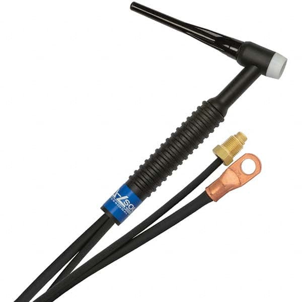 PRO-SOURCE - 150 Amp 12-1/2' Rubber Outfit 17 Air Cooled TIG Welding Torch Kit - Makers Industrial Supply