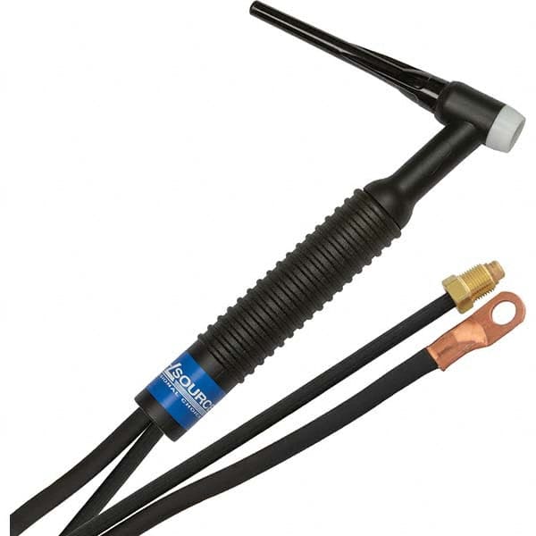 PRO-SOURCE - 200 Amp 12-1/2' Rubber Outfit 26F Air Cooled TIG Welding Torch Kit - Makers Industrial Supply