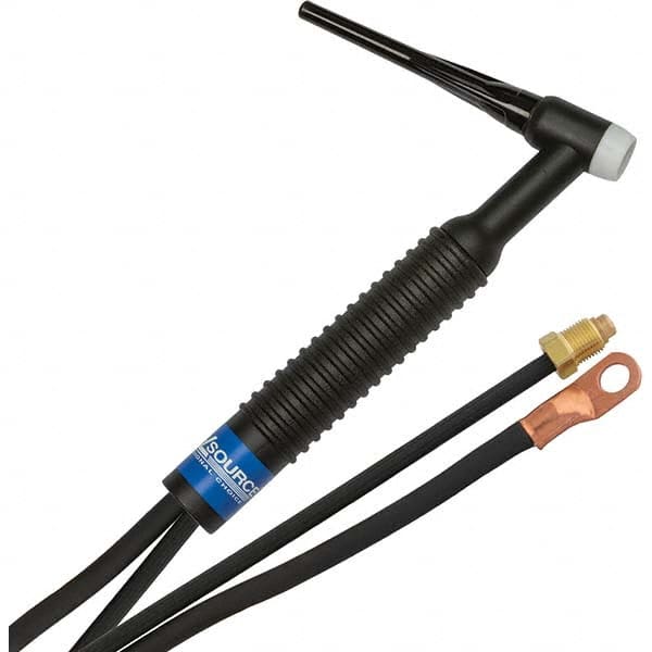 PRO-SOURCE - 200 Amp 12-1/2' Rubber Outfit 26 Air Cooled TIG Welding Torch Kit - Makers Industrial Supply