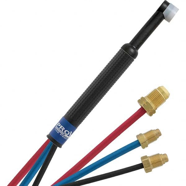 PRO-SOURCE - 180 Amp 25' Rubber Outfit 24WN Water Cooled TIG Welding Torch Kit - Makers Industrial Supply