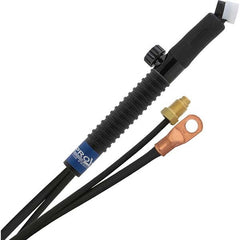 PRO-SOURCE - 80 Amp 25' Rubber Outfit 24FVMT Air Cooled TIG Welding Torch Kit - Makers Industrial Supply