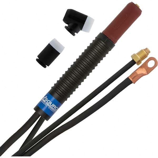 PRO-SOURCE - 200 Amp 12-1/2' Rubber Outfit 200M Air Cooled TIG Welding Torch Kit - Makers Industrial Supply