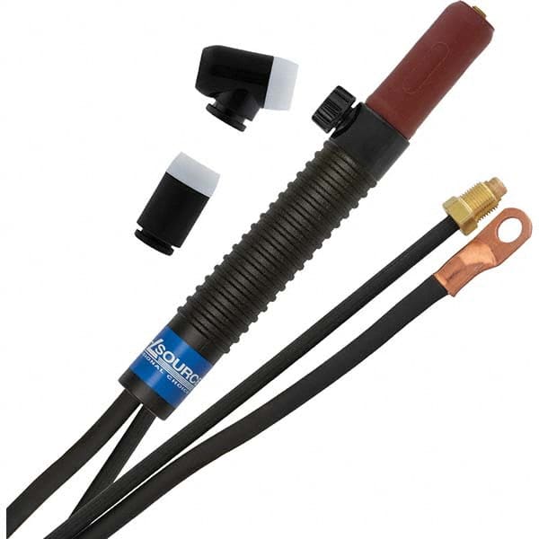 PRO-SOURCE - 200 Amp 12-1/2' Rubber Outfit 200M Air Cooled TIG Welding Torch Kit - Makers Industrial Supply