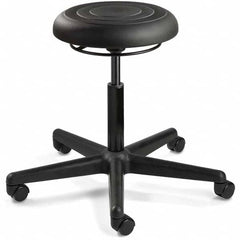 Bevco - Swivel & Adjustable Stools Type: Adjustable Backless Stool Base Type: Black Nylon Base - Makers Industrial Supply