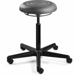 Bevco - Swivel & Adjustable Stools Type: Adjustable Backless Stool Base Type: Black Nylon Base - Makers Industrial Supply