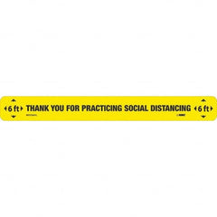 NMC - "Thank You for Practicting Social Distancing" Adhesive-Backed Floor Sign - Makers Industrial Supply