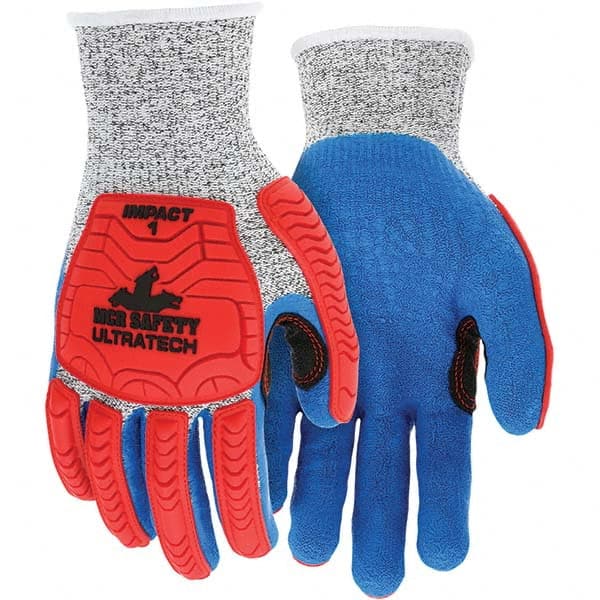 MCR Safety - Size 2XL, ANSI Cut Lvl A4, Puncture Lvl 5, Abrasion Lvl 4, Latex Coated Cut & Puncture Resistant Gloves - Makers Industrial Supply