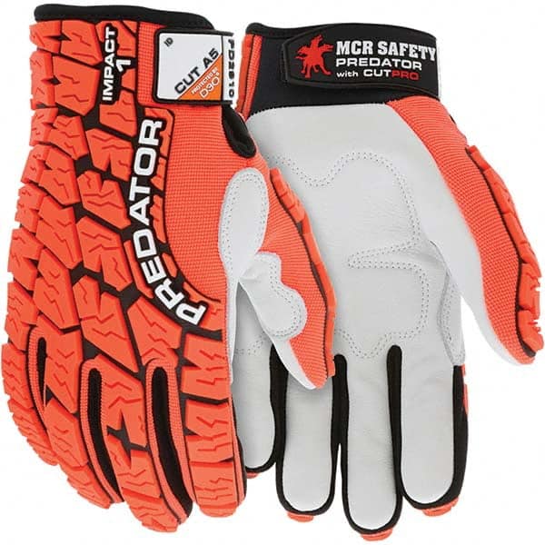 MCR Safety - Size 2XL, ANSI Cut Lvl A5, Puncture Lvl 5, Abrasion Lvl 4, Synthetic Leather Coated Cut & Puncture Resistant Gloves - Makers Industrial Supply