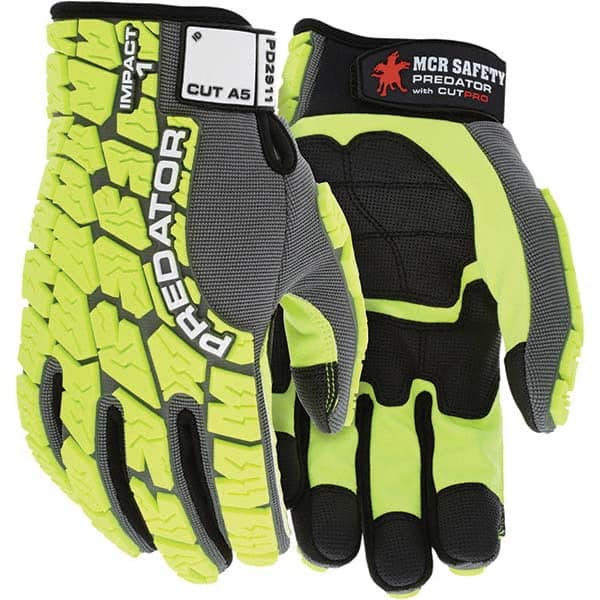 MCR Safety - Size XL, ANSI Cut Lvl A5, Puncture Lvl 5, Abrasion Lvl 4, Synthetic Leather Coated Cut & Puncture Resistant Gloves - Makers Industrial Supply