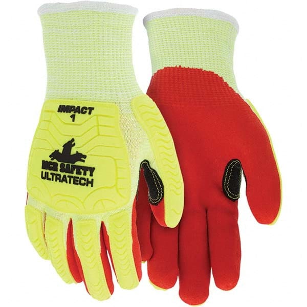 MCR Safety - Size S, ANSI Cut Lvl A5, Puncture Lvl 3, Abrasion Lvl 5, Foam Nitrile Coated Cut & Puncture Resistant Gloves - Makers Industrial Supply