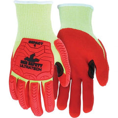 MCR Safety - Size M, ANSI Cut Lvl A4, Puncture Lvl 4, Abrasion Lvl 4, Foam Nitrile Coated Cut & Puncture Resistant Gloves - Makers Industrial Supply