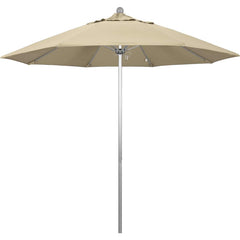 Patio Umbrellas; Diameter (Feet): 9; Height (Feet): 8.583; Fabric Color: Beige; Base Included: No; Canopy Fabric: Pacifica; Fade Resistant: Yes; Additional Information: Push Lift; Frame Material: Aluminum