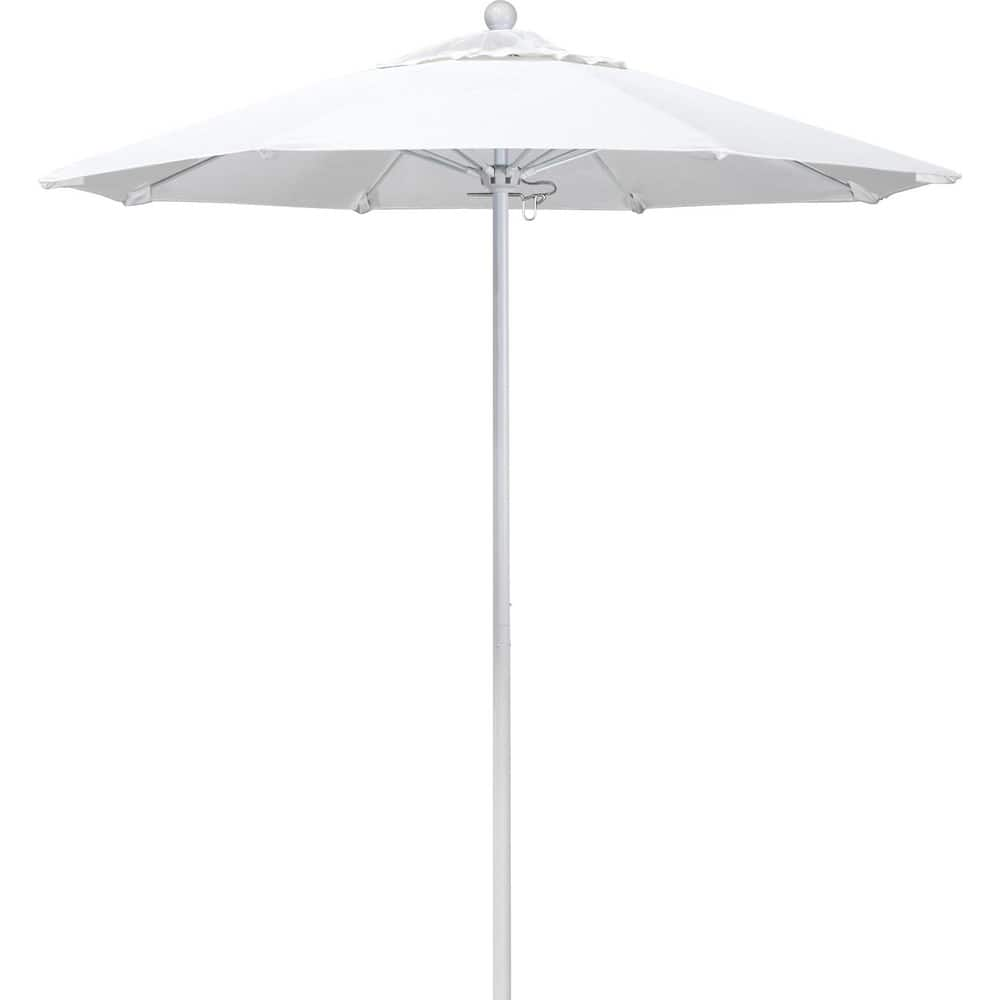 Patio Umbrellas; Diameter (Feet): 7.5; Height (Feet): 8.000; Fabric Color: Natural; Base Included: No; Canopy Fabric: Pacifica; Fade Resistant: Yes; Additional Information: Push Lift; Frame Material: Aluminum