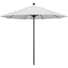 Patio Umbrellas; Diameter (Feet): 9; Height (Feet): 8.583; Fabric Color: Natural; Base Included: No; Canopy Fabric: Pacifica; Fade Resistant: Yes; Additional Information: Push Lift; Frame Material: Aluminum