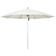 Patio Umbrellas; Diameter (Feet): 11; Height (Feet): 8.917; Fabric Color: Canvas; Base Included: No; Canopy Fabric: Pacifica; Fade Resistant: Yes; Additional Information: Pulley Lift; Frame Material: Aluminum