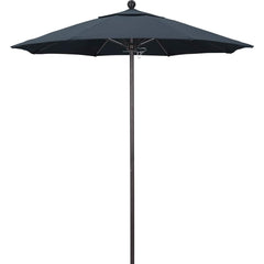 Patio Umbrellas; Diameter (Feet): 7.5; Height (Feet): 8.000; Fabric Color: Sapphire Blue; Base Included: No; Canopy Fabric: Pacifica; Fade Resistant: Yes; Additional Information: Push Lift; Frame Material: Aluminum