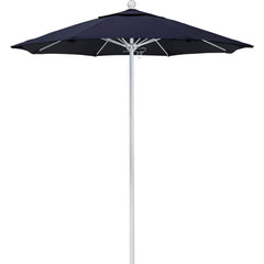 Patio Umbrellas; Diameter (Feet): 7.5; Height (Feet): 8.000; Fabric Color: Navy; Base Included: No; Canopy Fabric: Pacifica; Fade Resistant: Yes; Additional Information: Push Lift; Frame Material: Aluminum