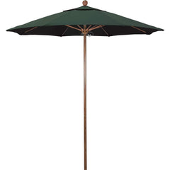 Patio Umbrellas; Diameter (Feet): 7.5; Height (Feet): 8.000; Fabric Color: Hunter Green; Base Included: No; Canopy Fabric: Olefin; Fade Resistant: Yes; Additional Information: Push Lift; Frame Material: Aluminum