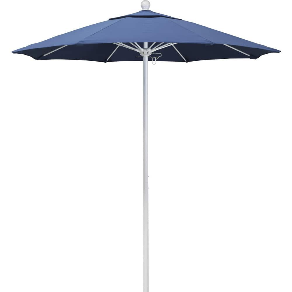 Patio Umbrellas; Diameter (Feet): 7.5; Height (Feet): 8.000; Fabric Color: Capri; Base Included: No; Canopy Fabric: Pacifica; Fade Resistant: Yes; Additional Information: Push Lift; Frame Material: Aluminum