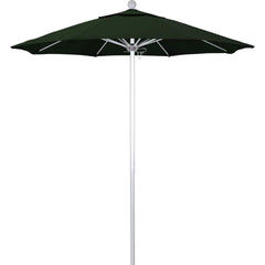 Patio Umbrellas; Diameter (Feet): 7.5; Height (Feet): 8.000; Fabric Color: Hunter Green; Base Included: No; Canopy Fabric: Pacifica; Fade Resistant: Yes; Additional Information: Push Lift; Frame Material: Aluminum