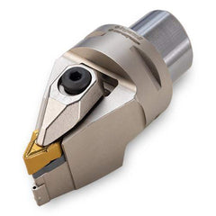 Modular Turning & Profiling Cutting Unit Head: Size C4, 60 mm Head Length, External, Neutral Uses ZNMV Inserts, Through Coolant