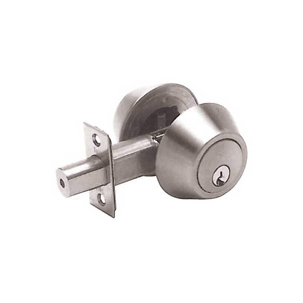 Deadbolts; Type: Double Cylinder; Key Type: Keyed Alike; Lock Type: Double Cylinder; Mount Type: Through Hole; Finish/Coating: Satin Nickel; Material: Steel; Minimum Door Thickness: 1.375 in; Maximum Door Thickness: 1.75 in; Lockset Grade: Grade 3; Minimu