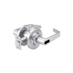 Lever Locksets; Type: Entry; Key Type: Keyed Different; Strike Type: ANSI 4-7/8; Finish/Coating: Satin Chrome; Material: Steel; Material: Steel; Door Thickness: 1-3/8 ™1-3/4; Backset: 2.75; Lockset Grade: Grade 2; Cylinder Type: SFIC Less Core; Minimum Or