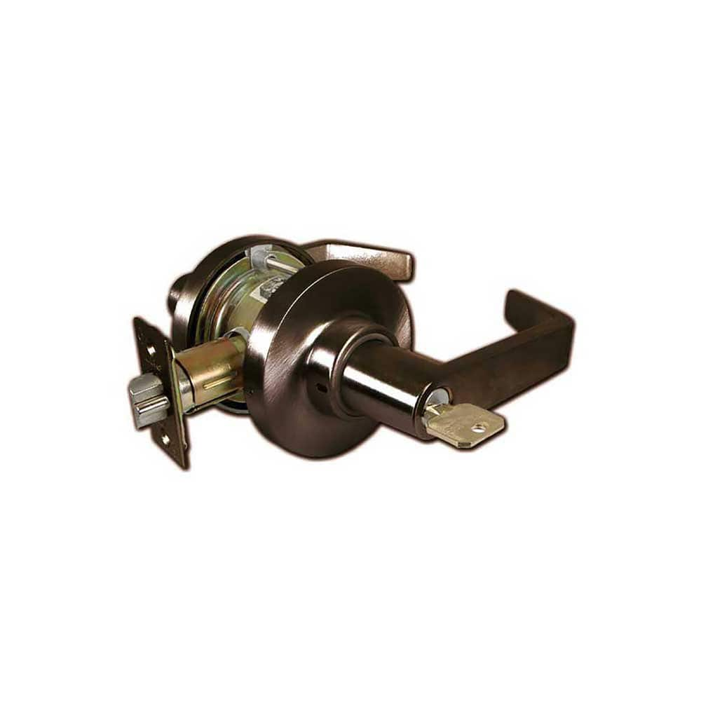 Lever Locksets; Type: Privacy; Key Type: Keyless; Strike Type: ASA Strike; Finish/Coating: Oil Rubbed Bronze; Material: Steel; Material: Steel; Door Thickness: 1 5/8 - 1 7/8; Backset: 2.75; Lockset Grade: Grade 1; Cylinder Type: None; Minimum Order Quanti