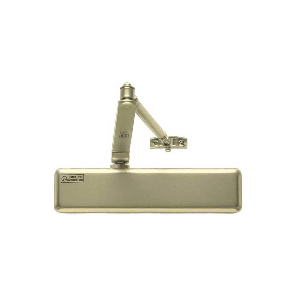 700 Door Closer Damper: 200 lb Load Capacity Cast Aluminum, Aluminum Finish, Non-Handed