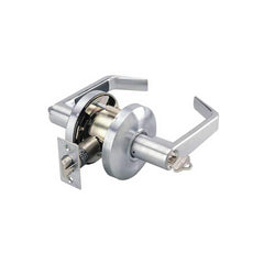 Lever Locksets; Type: Entrance/Office; Key Type: Keyed Different; Strike Type: ANSI 4-7/8; Finish/Coating: Satin Chrome; Material: Steel; Material: Steel; Door Thickness: 1-3/8-1/3-4; Backset: 2.75; Lockset Grade: Grade 2; Cylinder Type: Conventional; Min