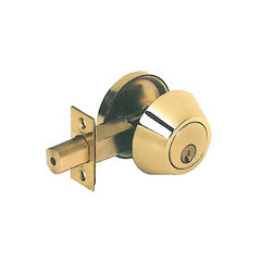 Deadbolts; Type: Single Cylinder; Key Type: Keyed Alike; Lock Type: Single Cylinder; Mount Type: Through Hole; Finish/Coating: Bright Brass; Material: Steel; Minimum Door Thickness: 1.375 in; Maximum Door Thickness: 1.75 in; Lockset Grade: Grade 2; Minimu