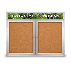 Cork Bulletin Boards; Bulletin Board Type: Enclosed Cork Bulletin Boards; Board Color: Natural Cork; Material: Aluminum; Cork Over Fiberboard; Width (Inch): 48; Overall Height: 36; Overall Thickness: 2; Frame Material: Aluminum; Overall Width: 48; Board M