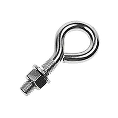 Fixed Lifting Eye Bolt: With Shoulder, 7,500 lb Capacity, 1 ™ Thread, Grade 316 Stainless Steel Partially Threaded, 9″ Shank