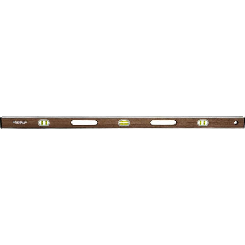 Box Beam, I-Beam & Torpedo Levels; Level Type: I-Beam; Vial Style: Bubble; Length (Inch): 36.0000; Magnetic: No; Body Material: Wood; Vial Types: Clear