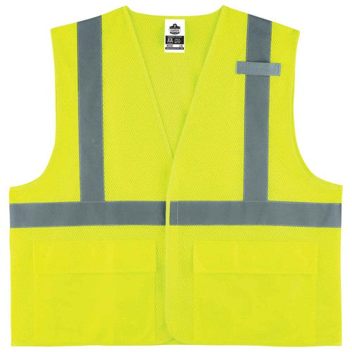 8220HL L/ XL Lime Standard Mesh Vest Type R Class 2 - Makers Industrial Supply