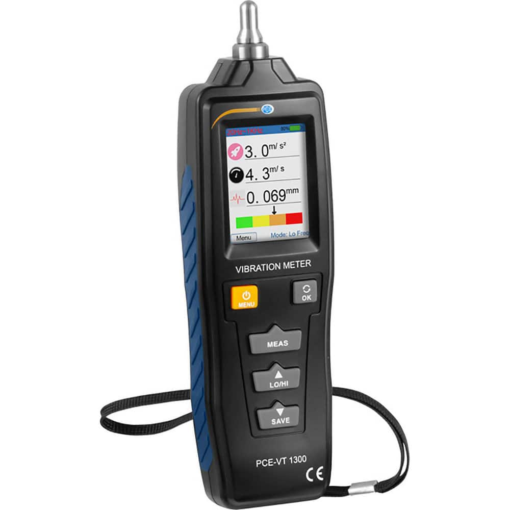 Vibration Meters; Meter Type: Vibration Meter; Vibration Meter Datalogger; Vibration Tester; Vibration Measurement Range: 1-10; Display Type: 2.2″ Color Display; Minimum Operating Temperature: 32; Maximum Operating Temperature: 104; Measures: Vibration; A