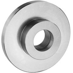 Lathe Chuck Adapter Back Plates; Nominal Chuck Size: 6 in; Mount Type:  Threaded Mount: 2-3/16 - 10; Spindle Nose Type: Threaded; Chuck Compatibility: 1-107-0600; 1-202-0600; 1-105-0600; 1-205-0600; 1-201-0600; 1-301-0800; 1-106-0600; 1-203-0600; 1-302-06